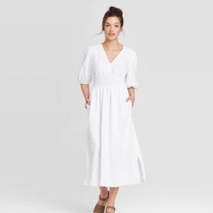 NWT Universal Thread Short Sleeve White Dress